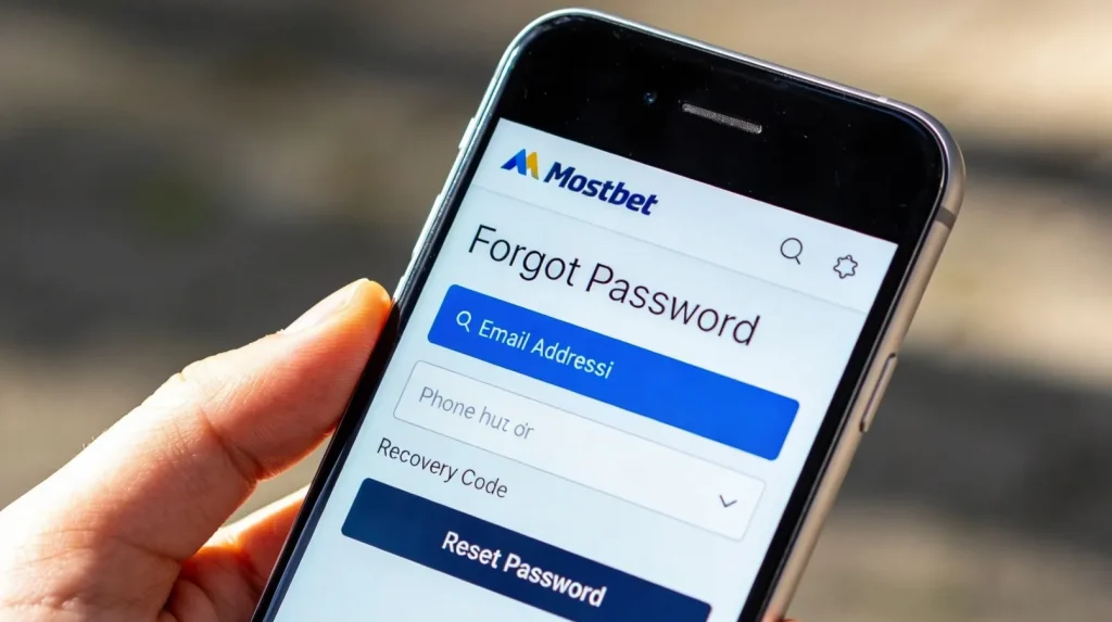 Мостбет вход при утере пароля